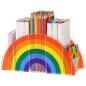 Preview: 360Home Regenbogen Acryl Stifthalter Box Stiftköcher Schreibtisch organizer